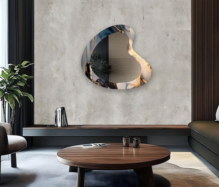 Wall mirrors designed with decorative accents to serve as both art and practicality
