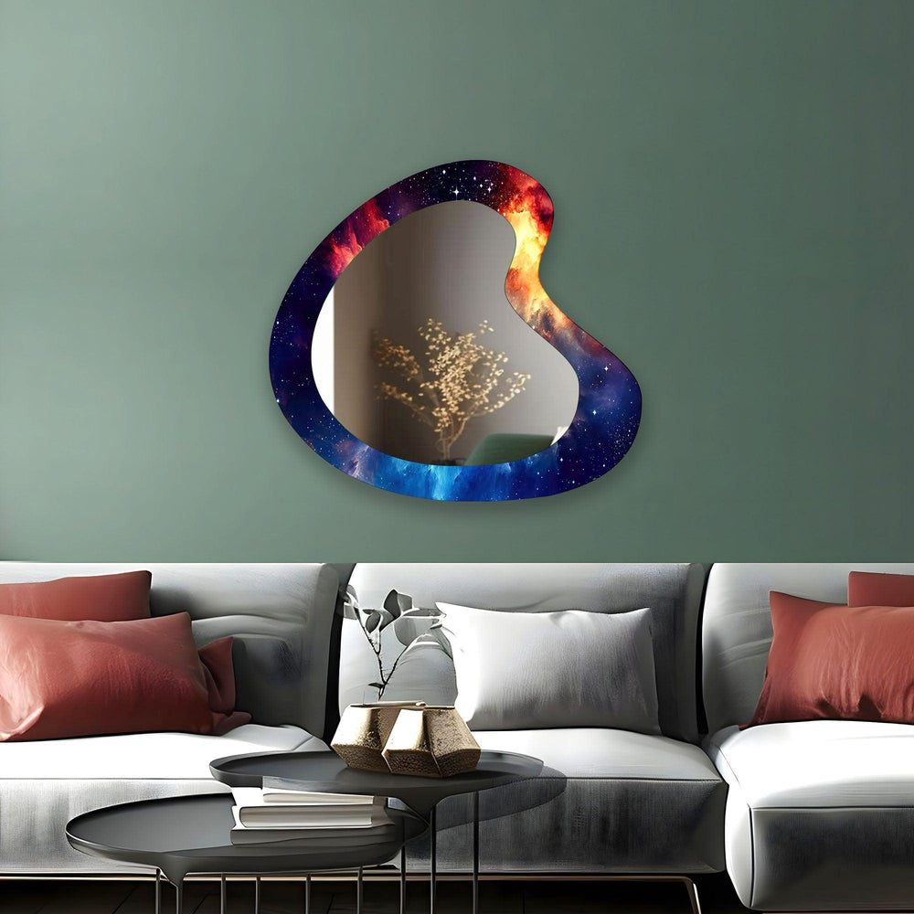 Mirror wall decor combining artistic elements with practical functionality for a unique touch
