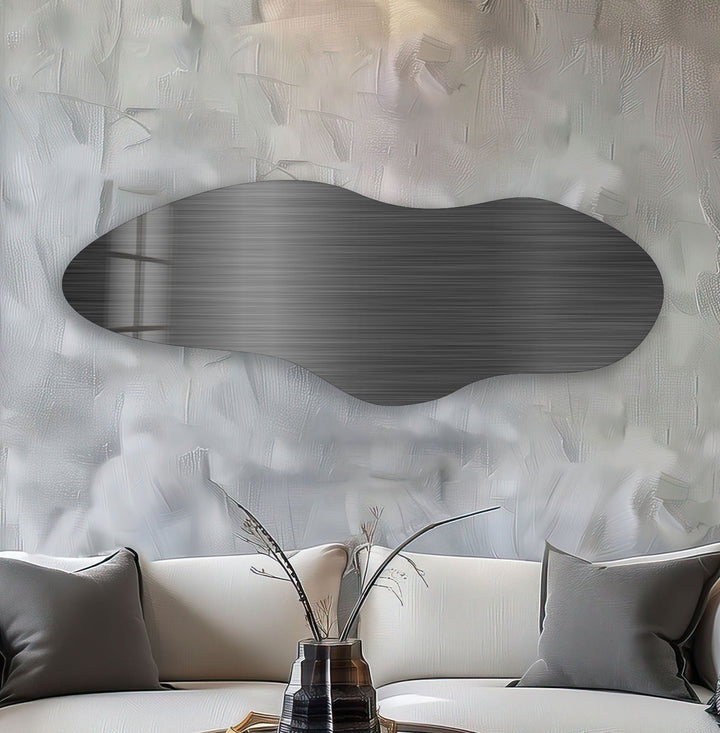 Irregular Asymmetrical Black Glass Wall Art photo print on glass, prints on glass wall art
