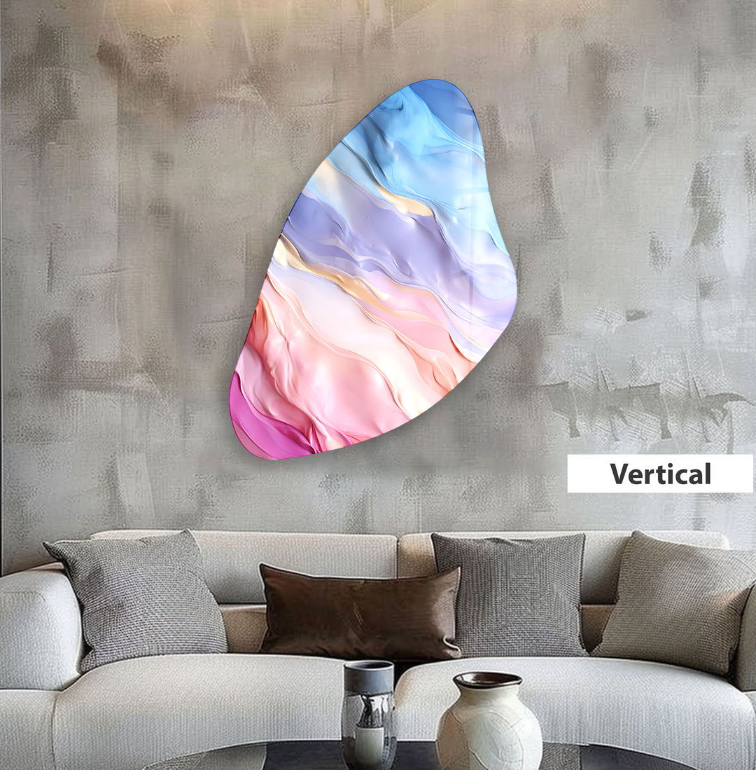 Abstract Pink Aesthetic Glass Wall Art, art glass wall art, glass wall art pictures
