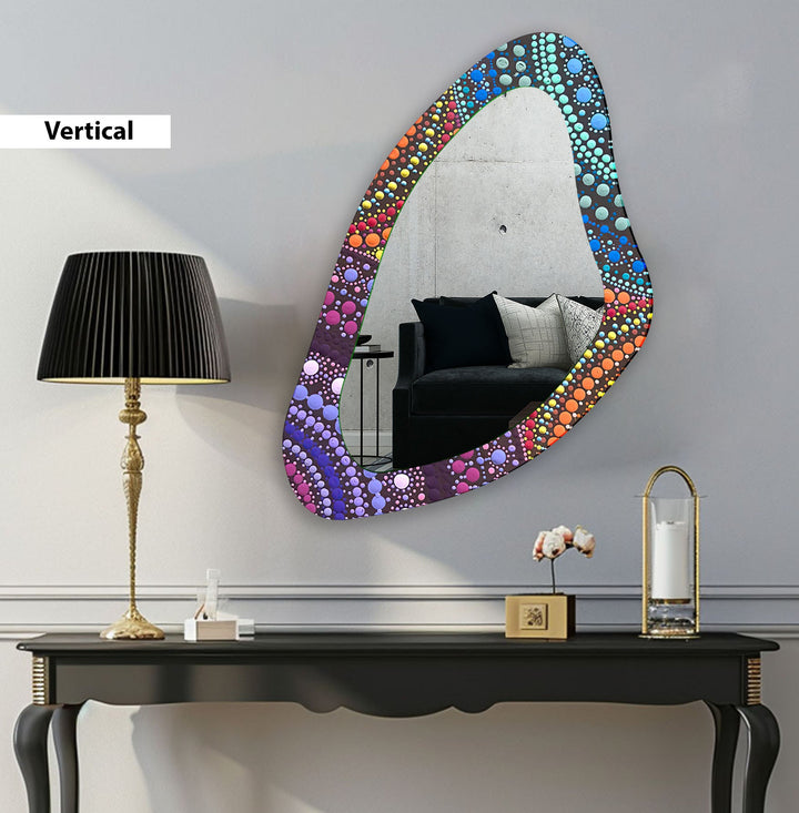 Mirror wall decor with bold designs that serve as a stunning focal point in any room
