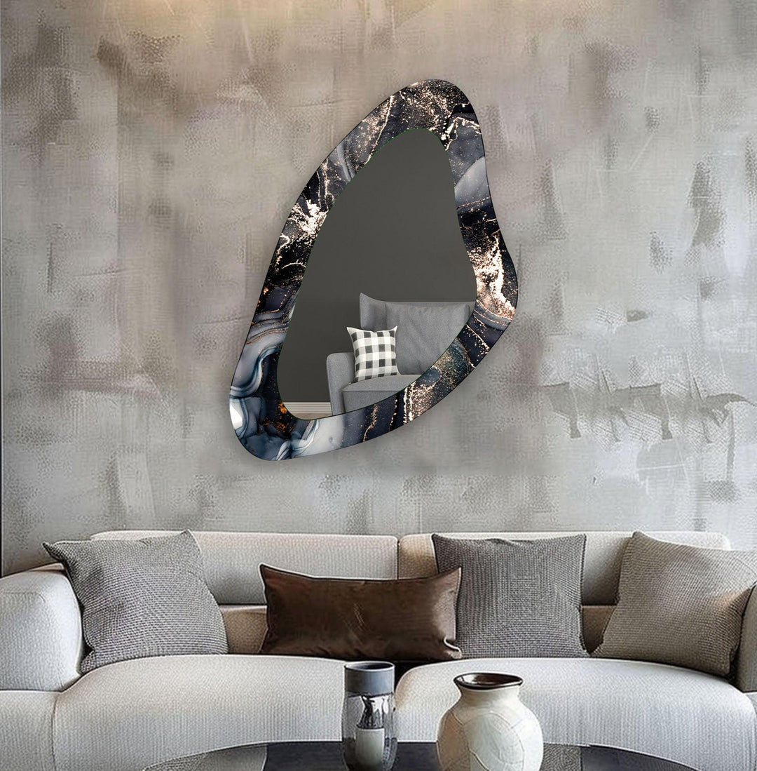 Mirror wall art blending contemporary elegance with artistic flair to enhance your walls
