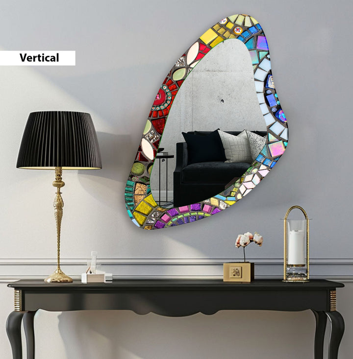 Irregular Asymmetrical Large Wall Mirror