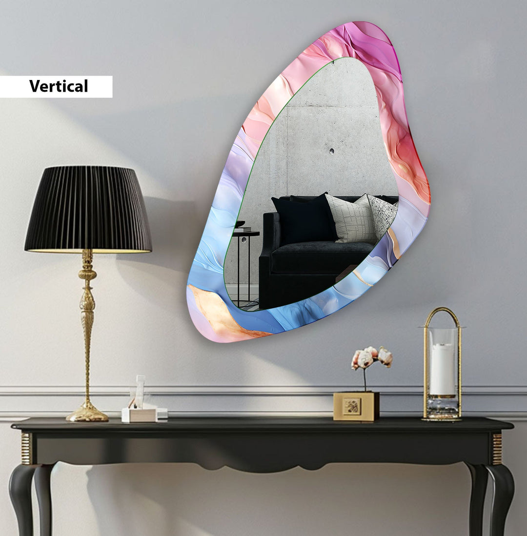 Mirror wall art with creative patterns and reflective accents to brighten your walls
