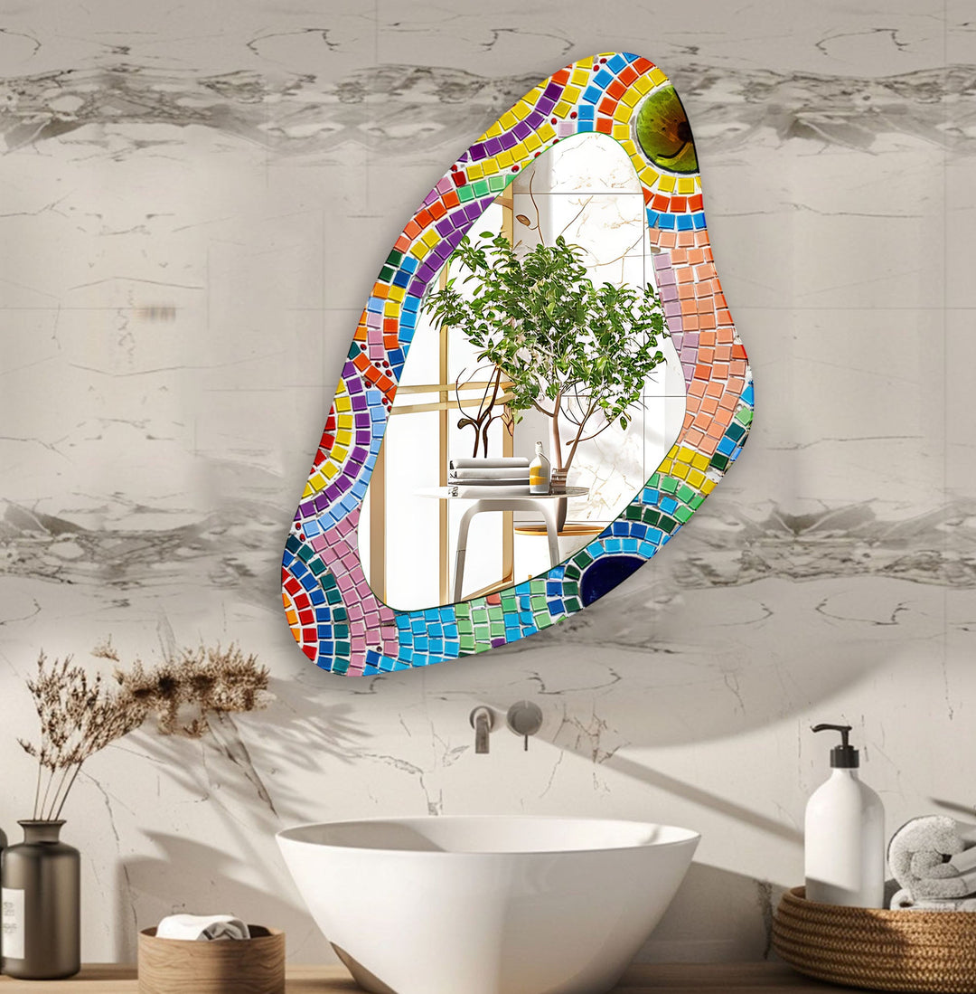 Decorative wall mirror blending timeless charm with contemporary style for versatile decor
