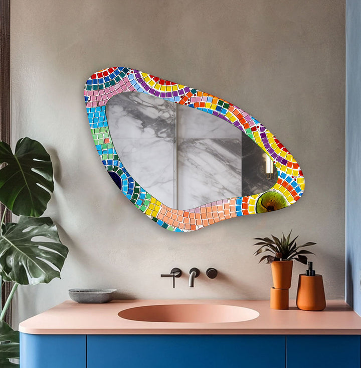 Mirror wall decor with bold designs that serve as a stunning focal point in any room
