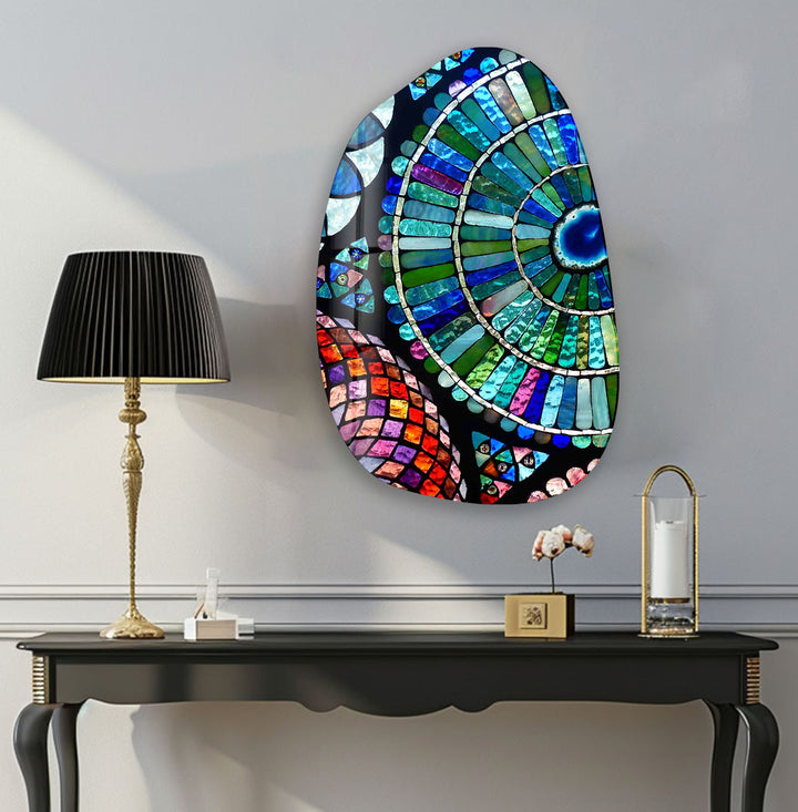 Siobhan Allen Mosaics Irregular Glass Wall Art, glass pictures for Wall, glass prints wall art
