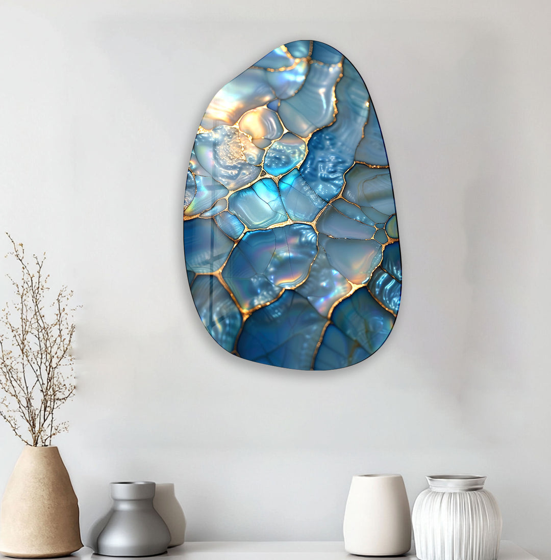 Pearl Glossy Aesthetic Glass Wall Art, glass image printing, glass prints from photos
