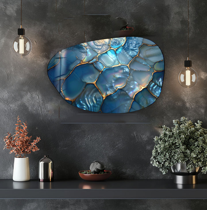 Pearl Glossy Aesthetic Glass Wall Art, Glass Printing Wall Art, Print photos on glass
