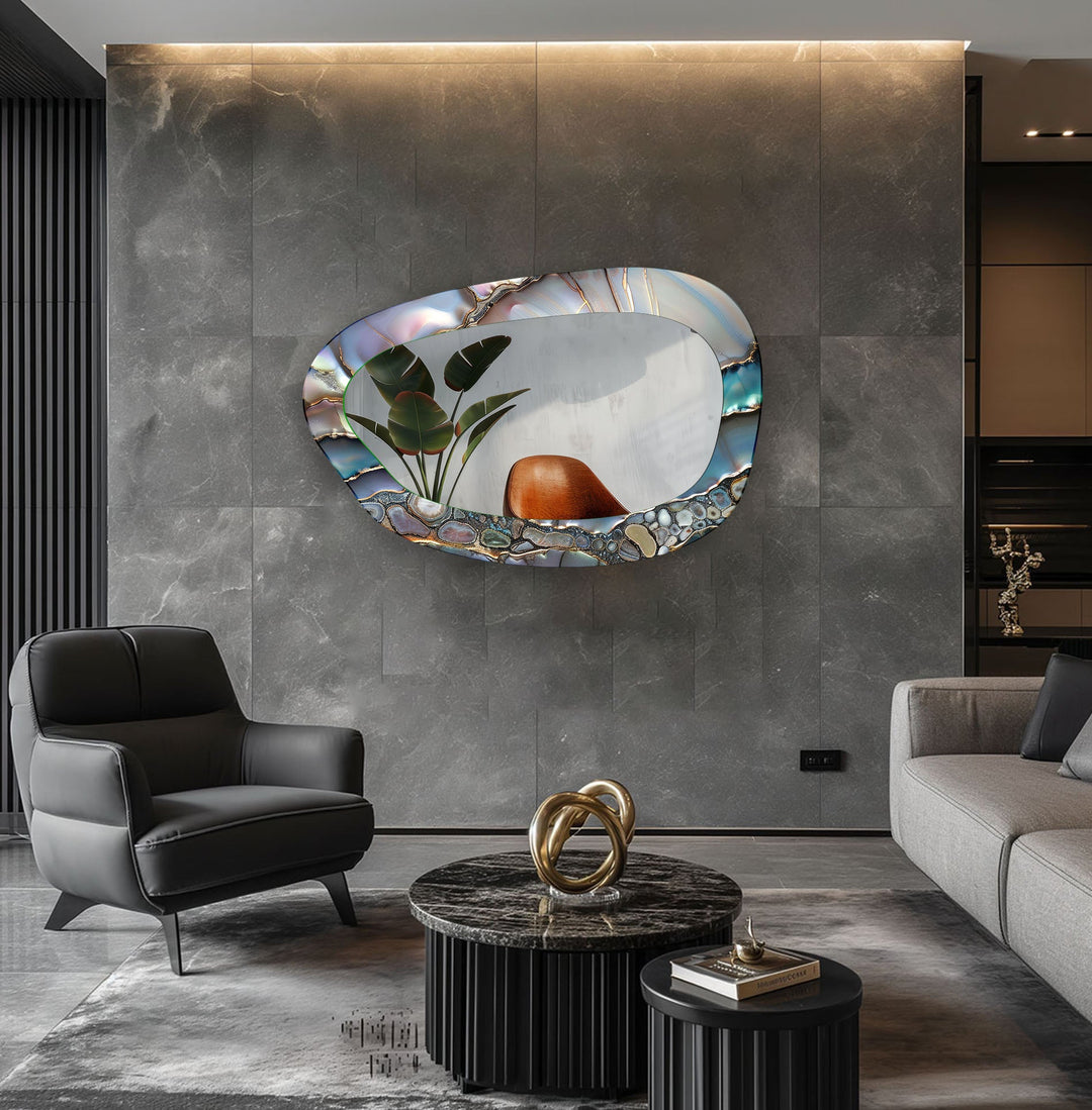 Mirror wall art blending contemporary elegance with artistic flair to enhance your walls
