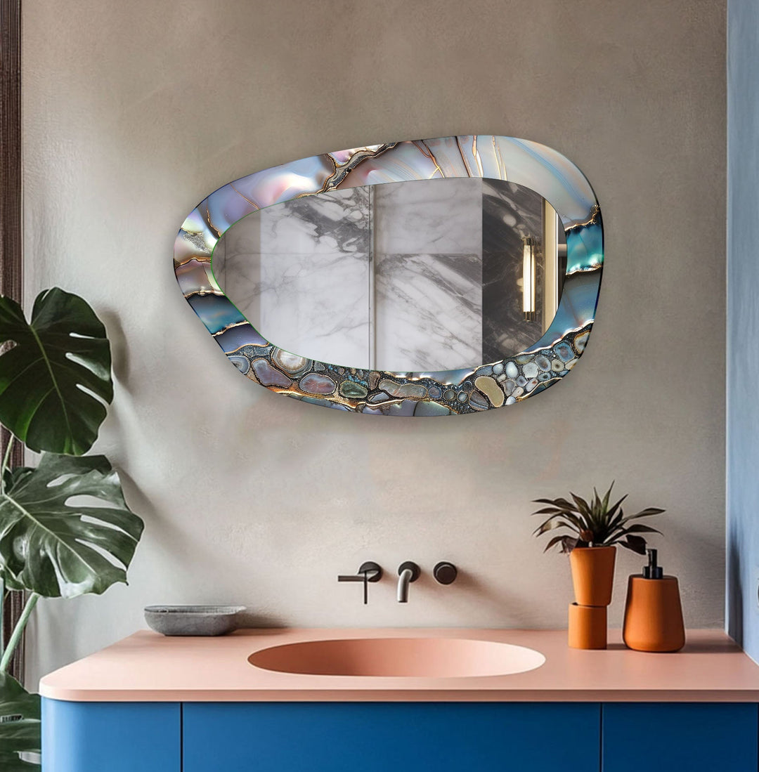 Wall mirrors featuring intricate designs to add depth and light to your living space
