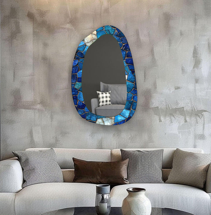 Mosaic Marble Bathroom Glass Wall Mirror