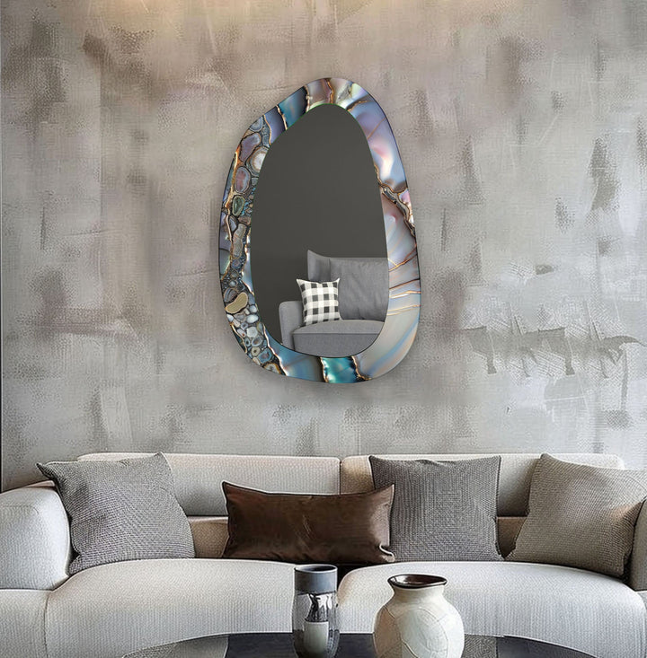 Mirrored wall art with stylish and artistic elements for a bold decor statement
