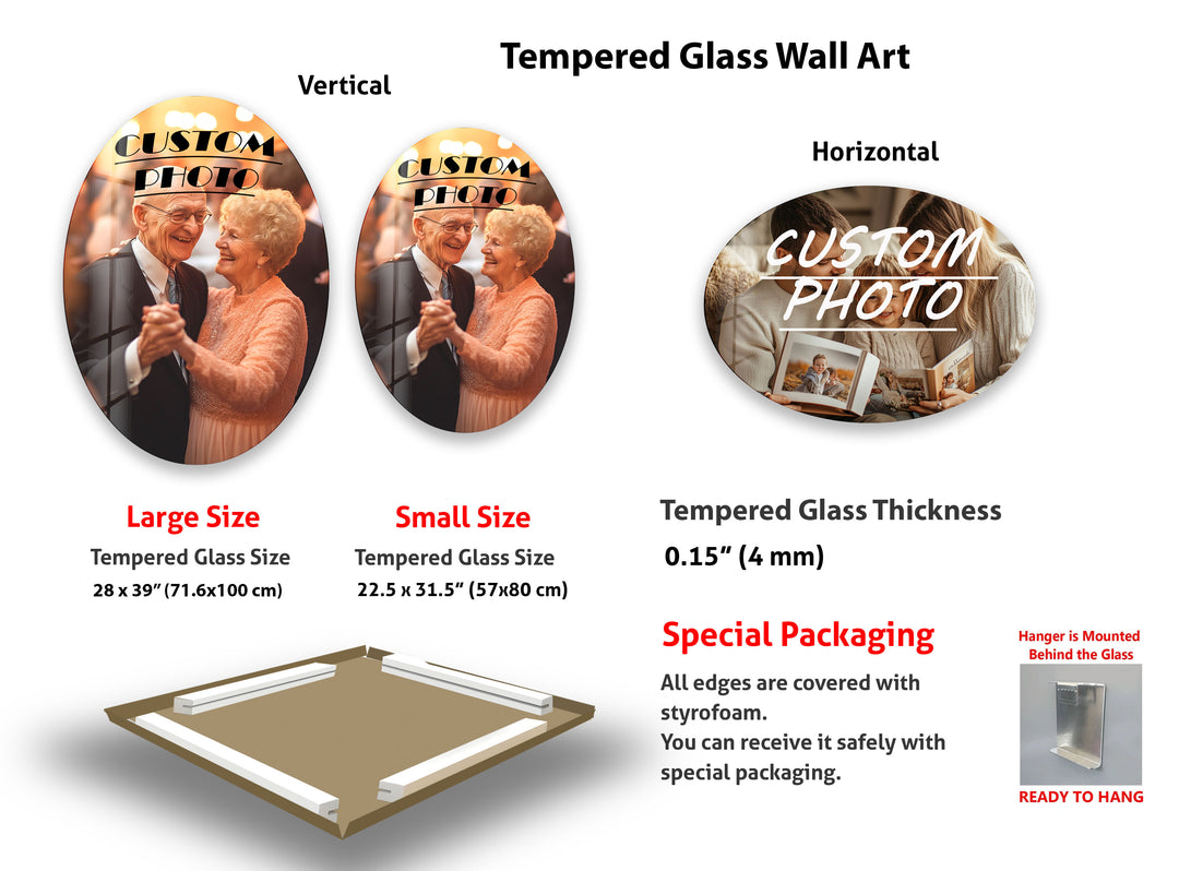 Asymmetric Oval Custom Photo Prints