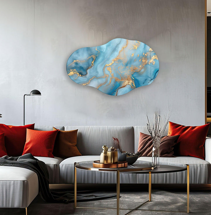 Blue Marble Large Glass Wall Art custom glass photo prints, large glass prints