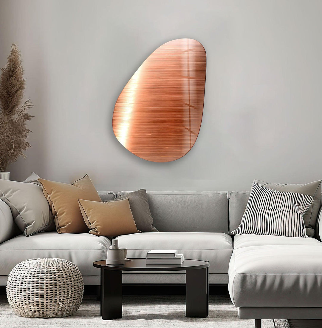 Decorative Orange Glass Wall Art, large glass photo prints, glass wall photos
