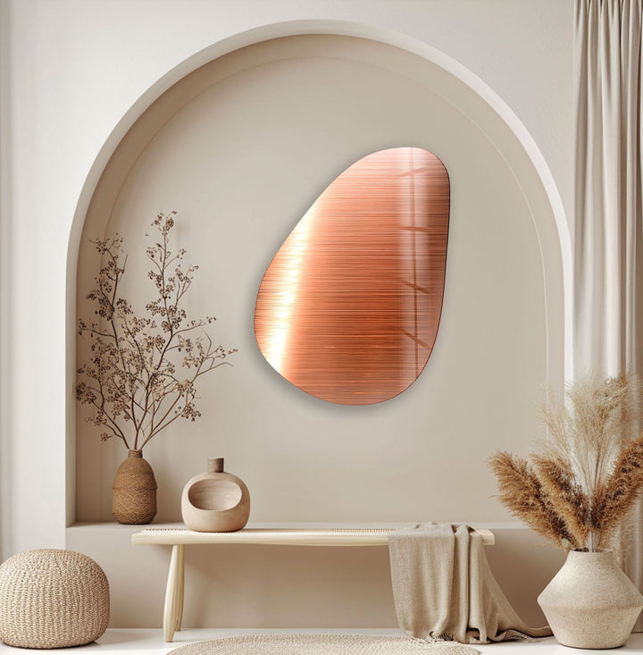 Decorative Orange Glass Wall Art, Glass Printing Wall Art, Print photos on glass
