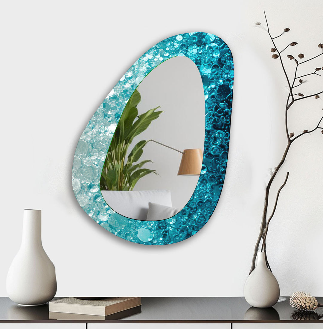 Blue Living Room Wall Mirror