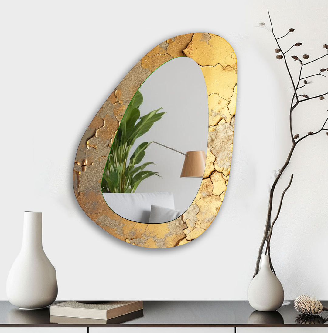 Gold Marble Wall Mirror