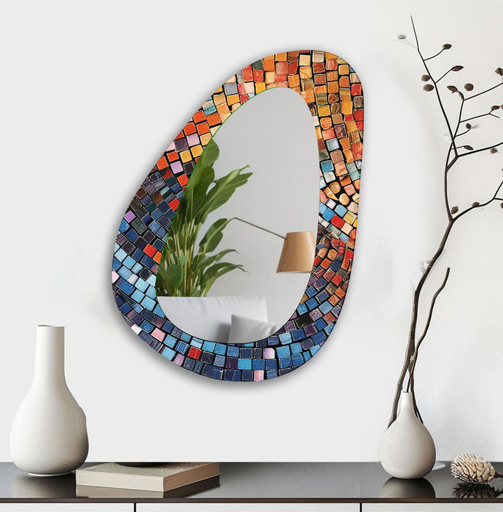 Colorful Mosaic Wall Mirror