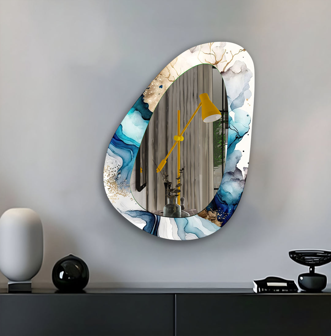 Asymmetrical Modern Wall Mirror