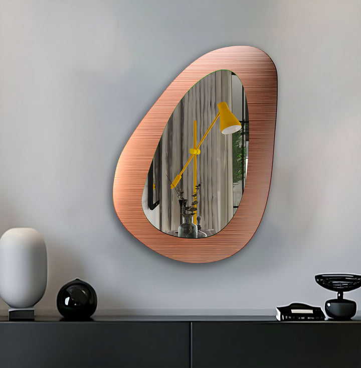 Bronze Asymmetrical Wall Mirror