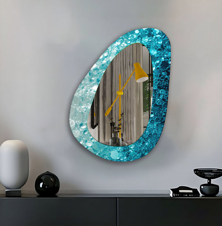 Blue Living Room Wall Mirror