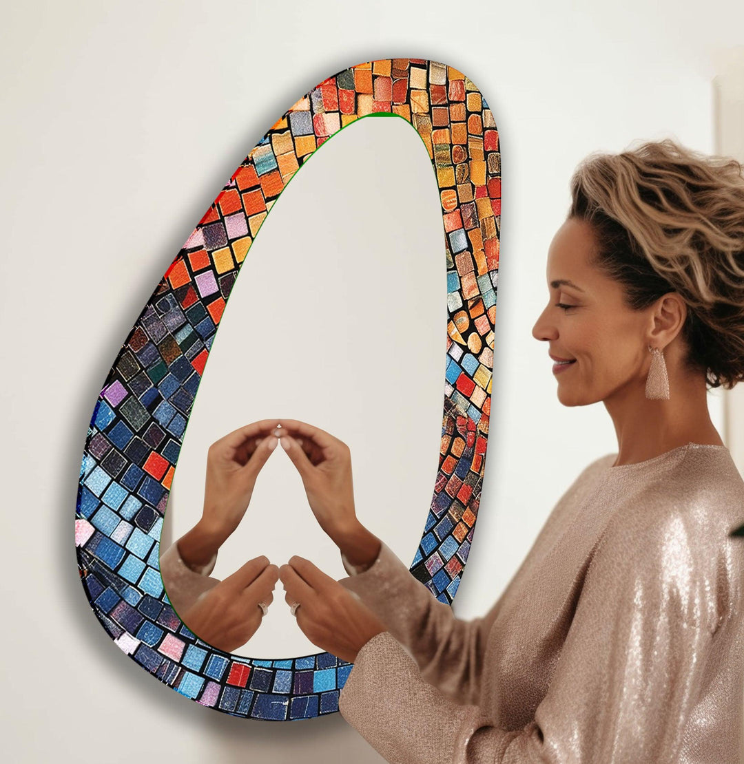 Colorful Mosaic Wall Mirror