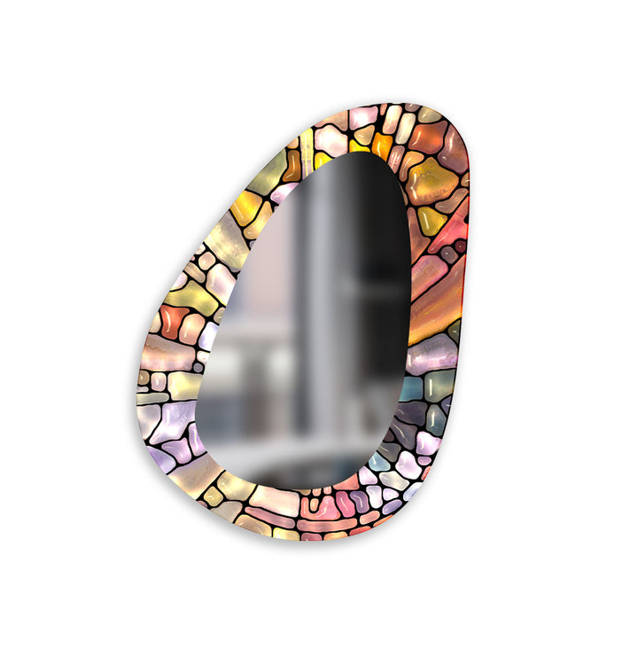 Color Abstract Wall Mirror