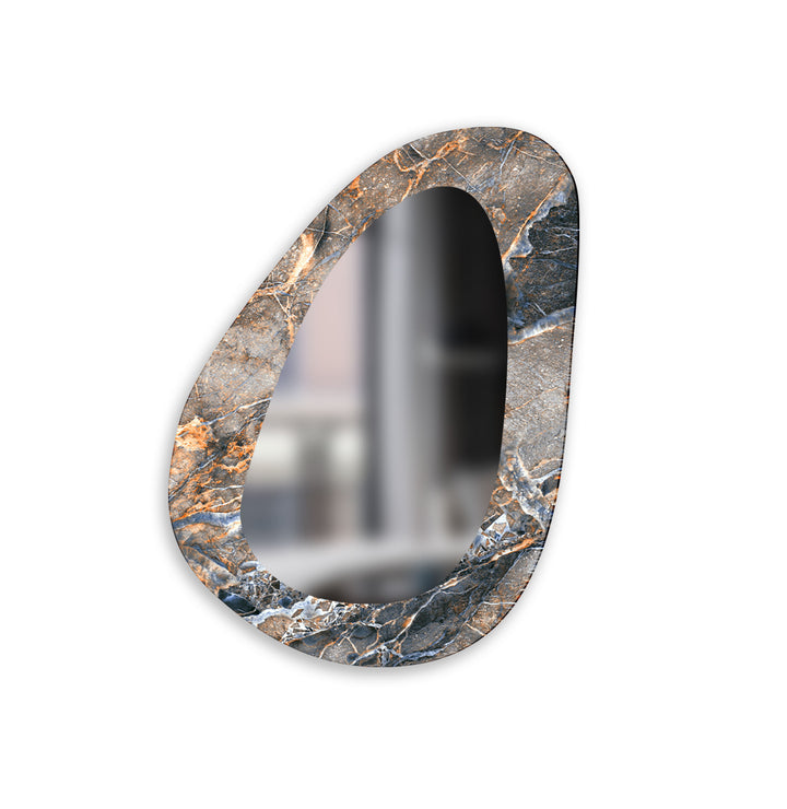 Modern Beige Marble Wall Mirror