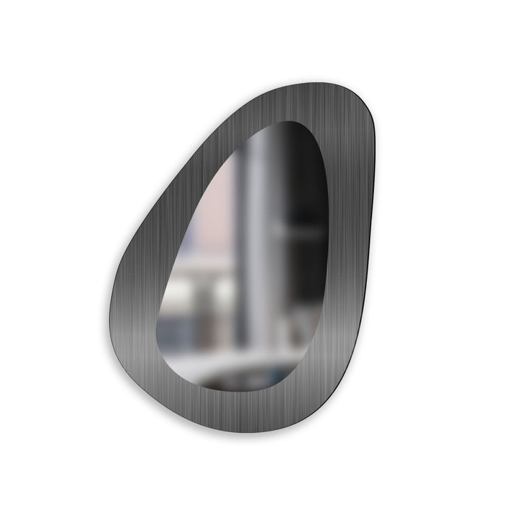 Metallic Grey Decorative Wall Mirror