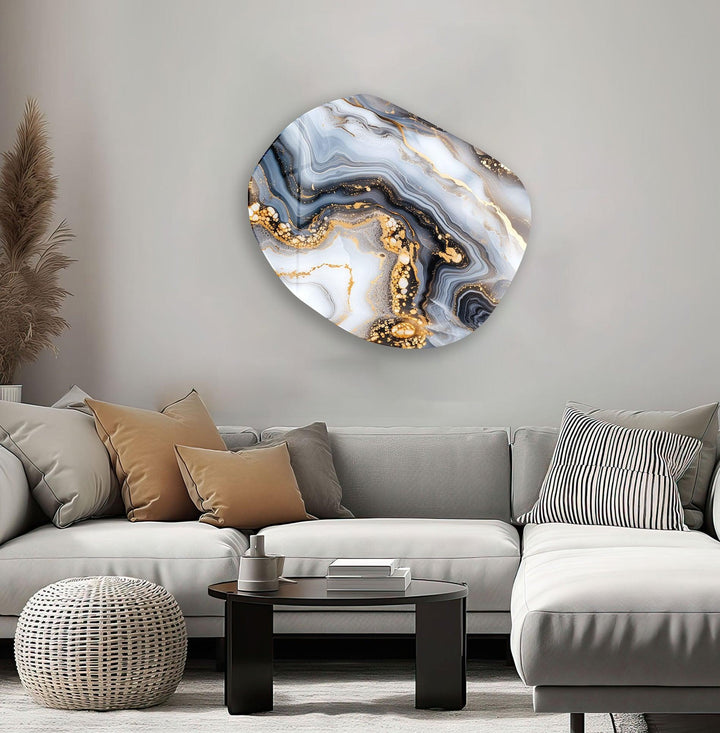 Elegant Marble Decorative Glass Wall Art, print picture on glass, Tempered Glass Wall Art

