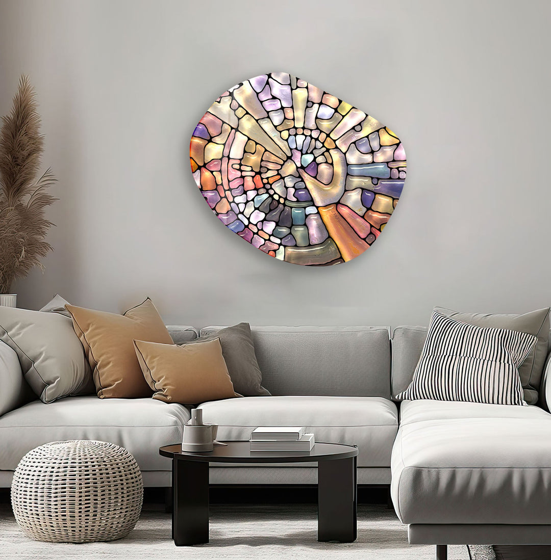 Modern Rainbow Color Glass Wall Art, art glass wall art, glass wall art pictures
