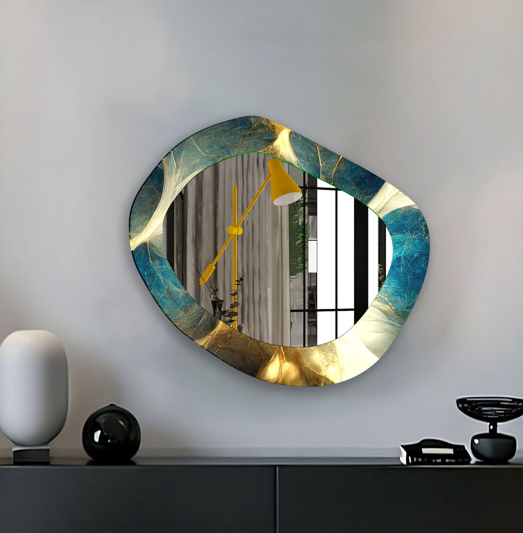 Green Decorative Modern Wall Mirror