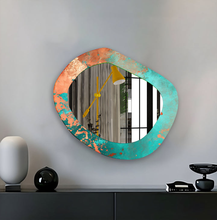 Green Marble Wall Mirror