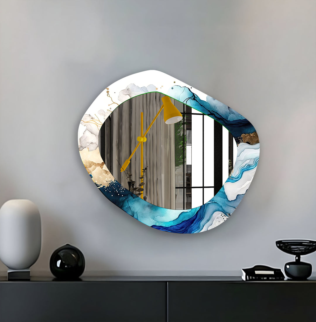 Modern Asymmetrical Wall Mirror