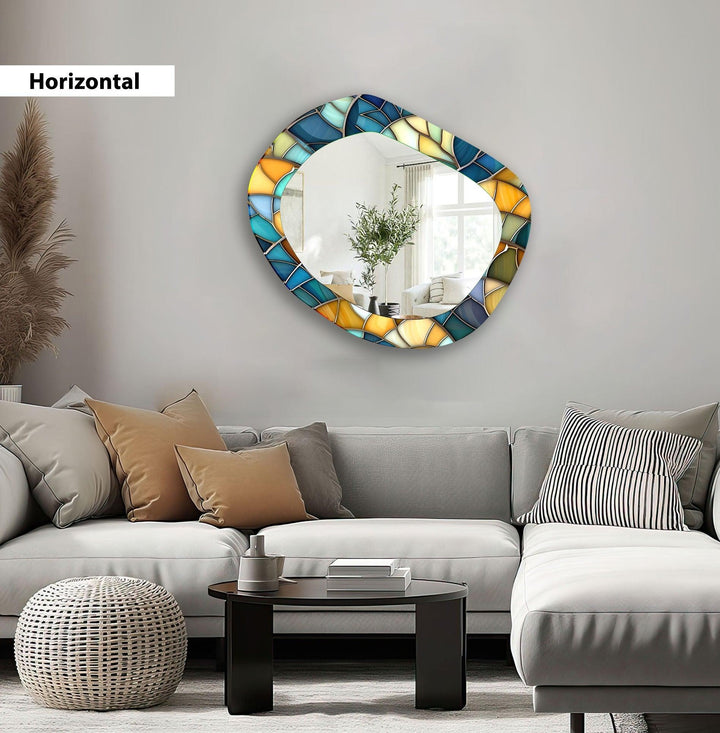 Stained Wall Mirror