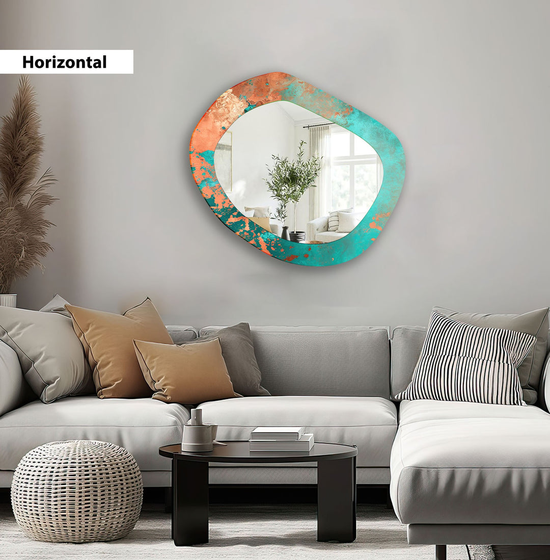 Green Marble Wall Mirror