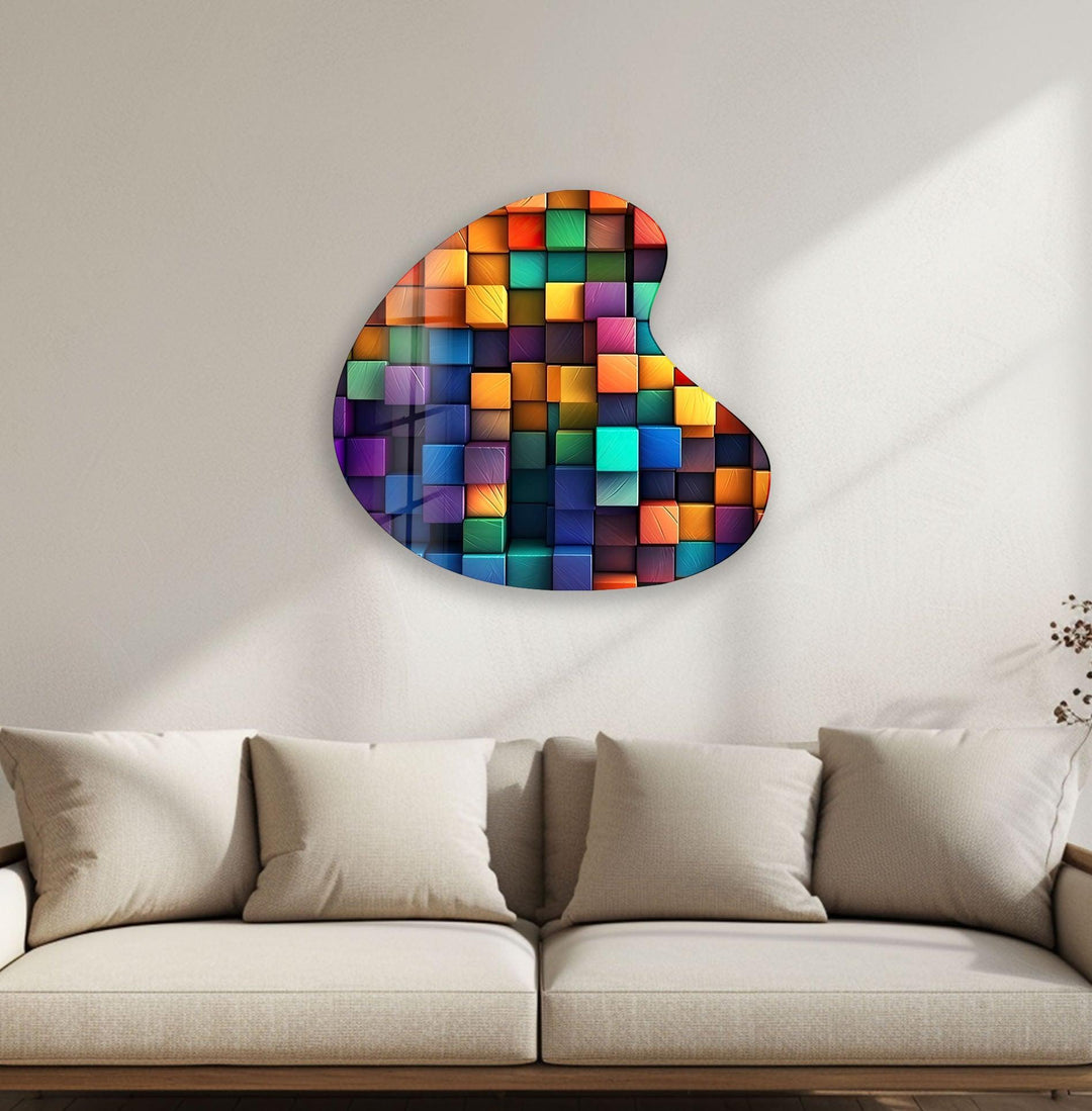 Modern Abstract Irregular Glass Wall Art, art glass wall art, glass wall art pictures
