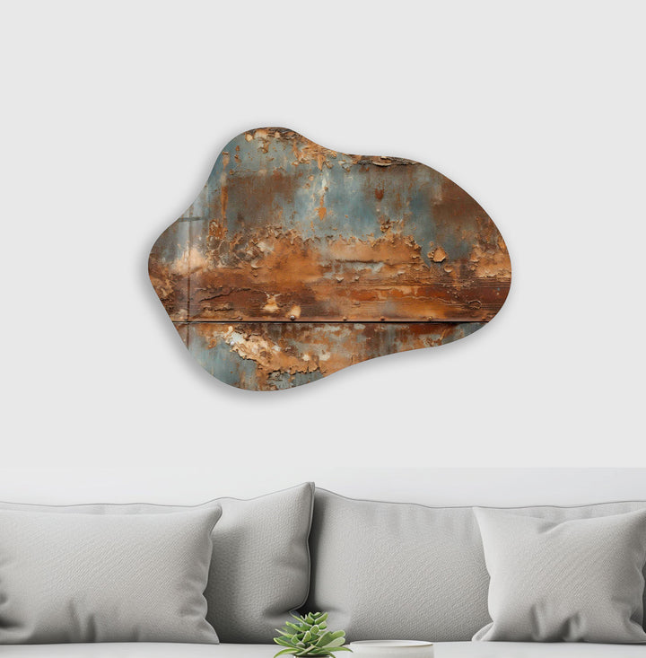 Modern Abstract Brown Glass Wall Art, glass image printing, glass prints from photos
