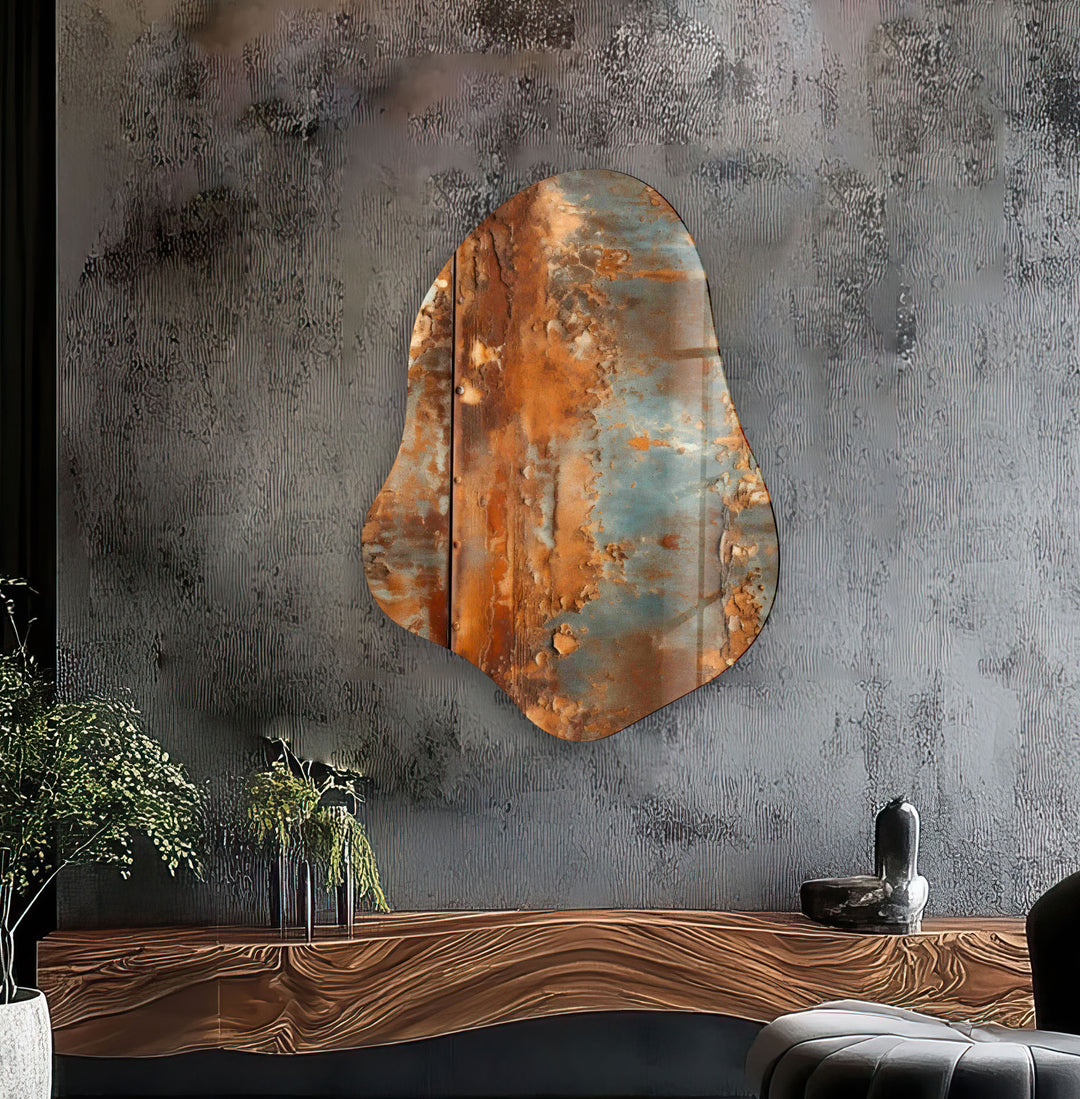 Modern Abstract Brown Glass Wall Art, art glass wall art, glass wall art pictures
