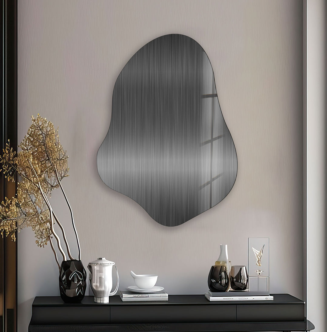 Elegant Gray Glass Wall Art, print picture on glass, Tempered Glass Wall Art
