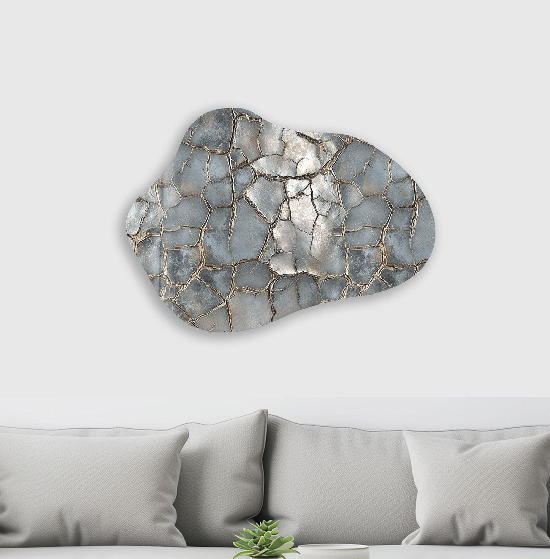 Modern Silver Decorative Glass Wall Art, stained glass wall art, stained glass wall decor
