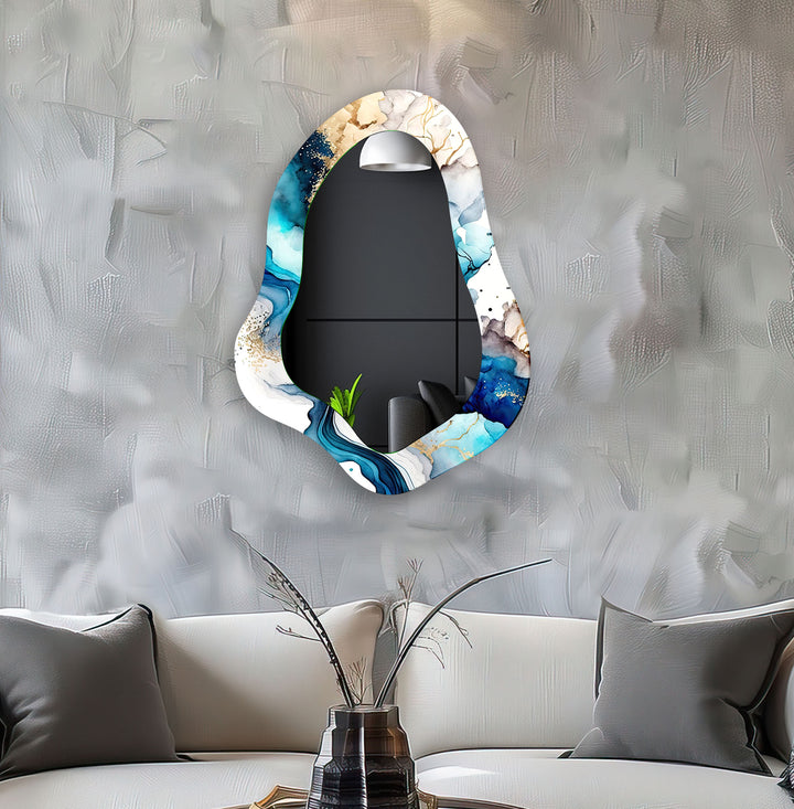 Modern Abstract Irregular Large Wall Mirror