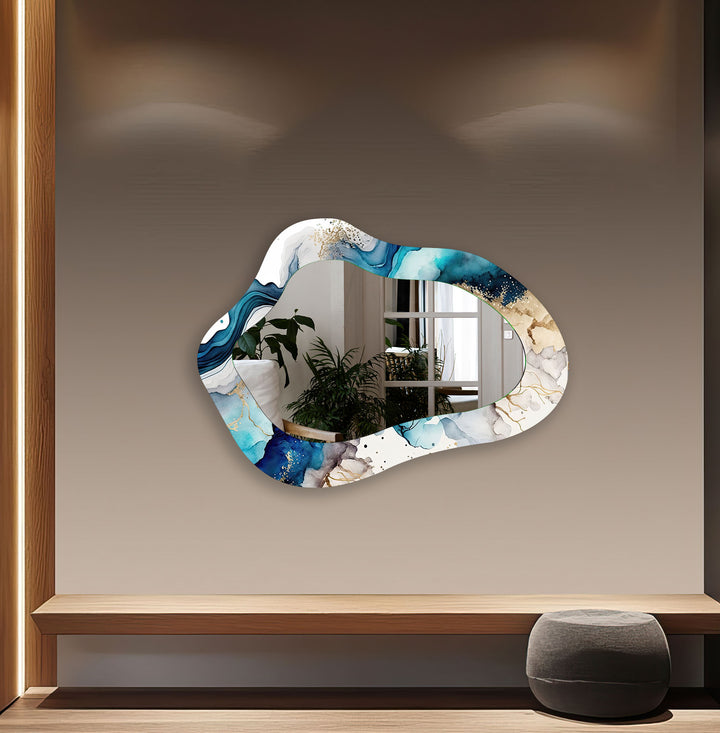 Modern Abstract Irregular Large Wall Mirror