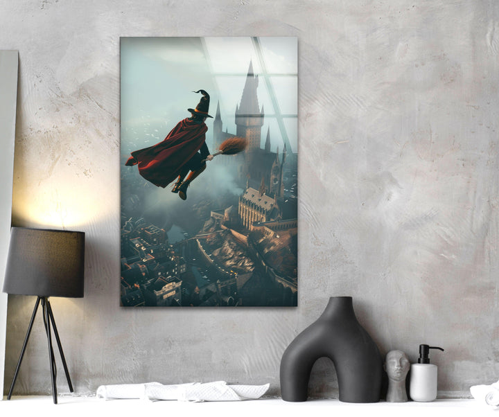 Harry Potter in Hogwarts Glass Photos for Wall Decor