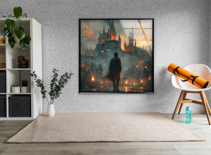 Harry Potter Hogwarts Glass Wall Art, art glass wall art, glass wall art pictures