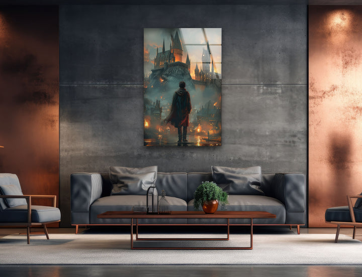 Harry Potter Hogwarts Glass Wall Art, print picture on glass, Tempered Glass Wall Art