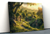 Hobbit Houses Tempered Glass Wall Art - MyPhotoStation