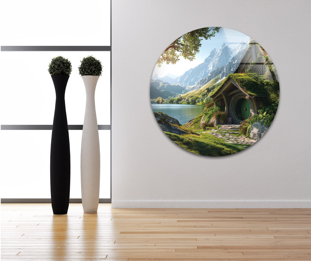 Hobbit Shire Glass Wall Art art glass wall art, glass wall art pictures